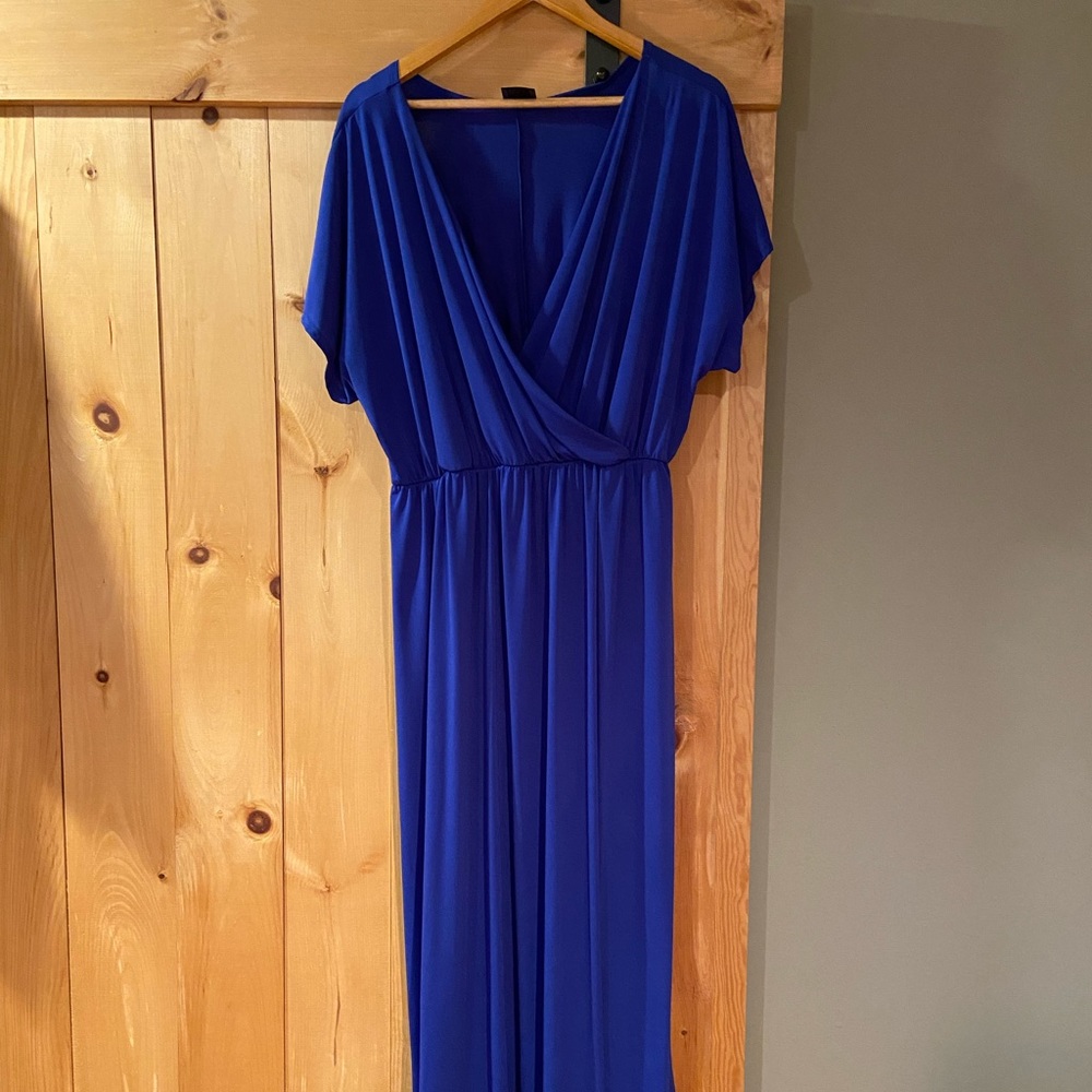 Cobalt blue maxi dress